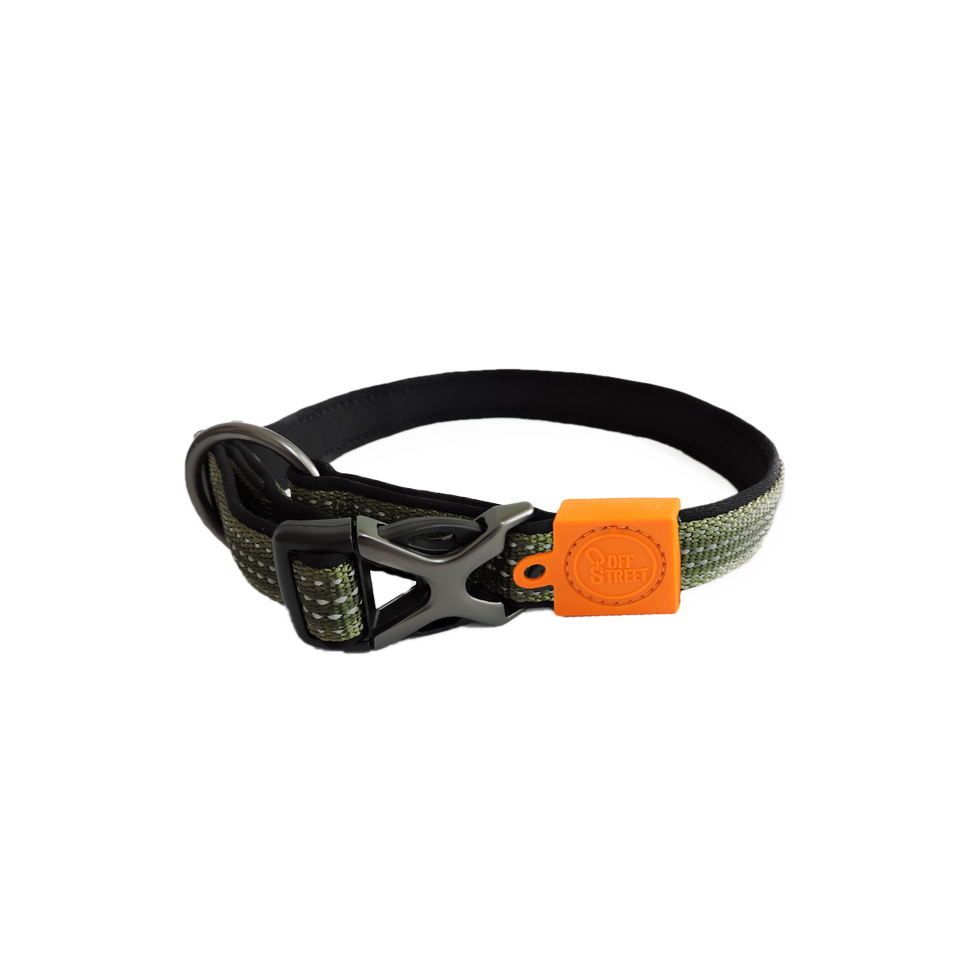 AFP Off Street Hundehalsband, Olivgrün, S, 29–45 cm