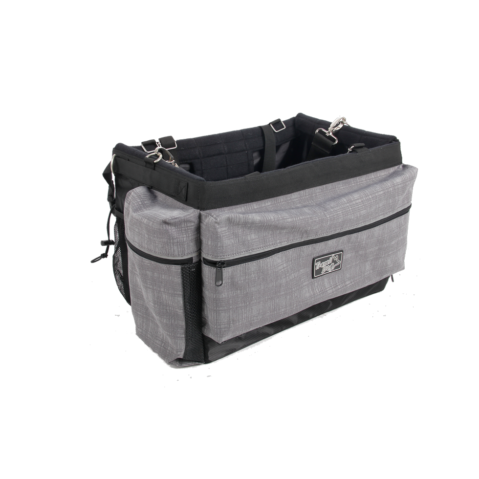 AFP Fahrradkorb für Hunde, Aluminiumrahmen, Quick-Click-Halterung, bis 8 kg