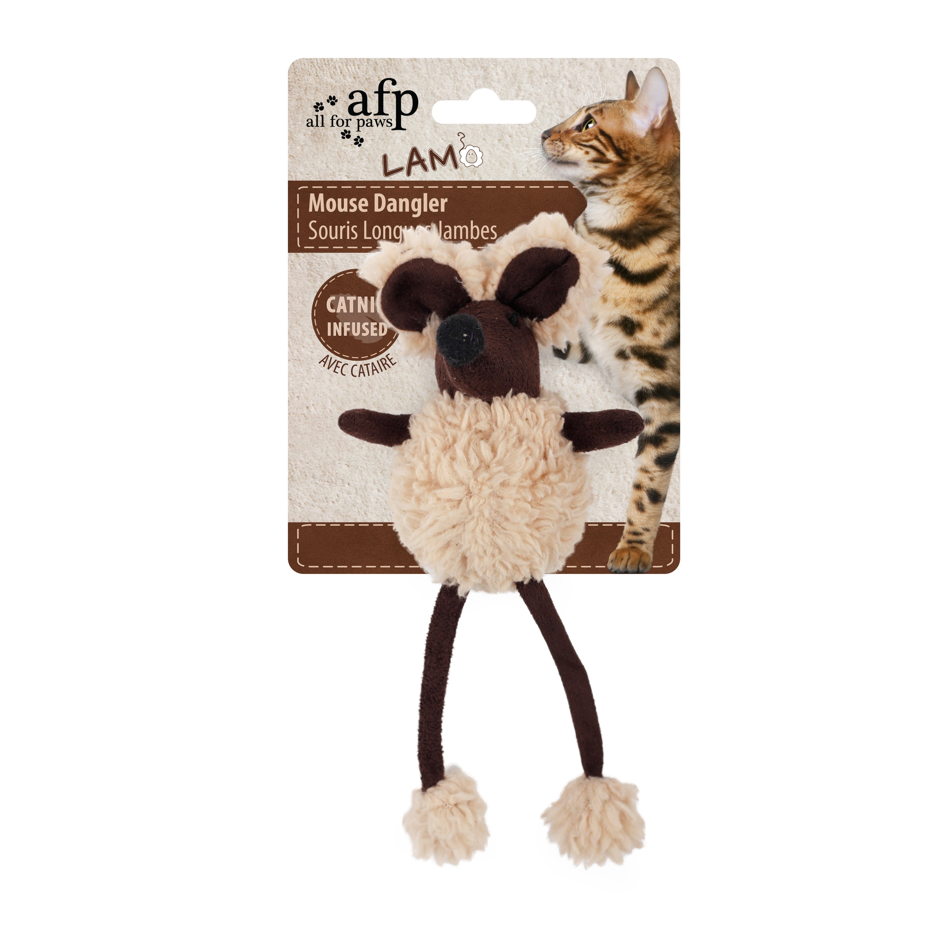 AFP Katzenspielzeug, Fleece und Plüsch, Catnip, 16 cm