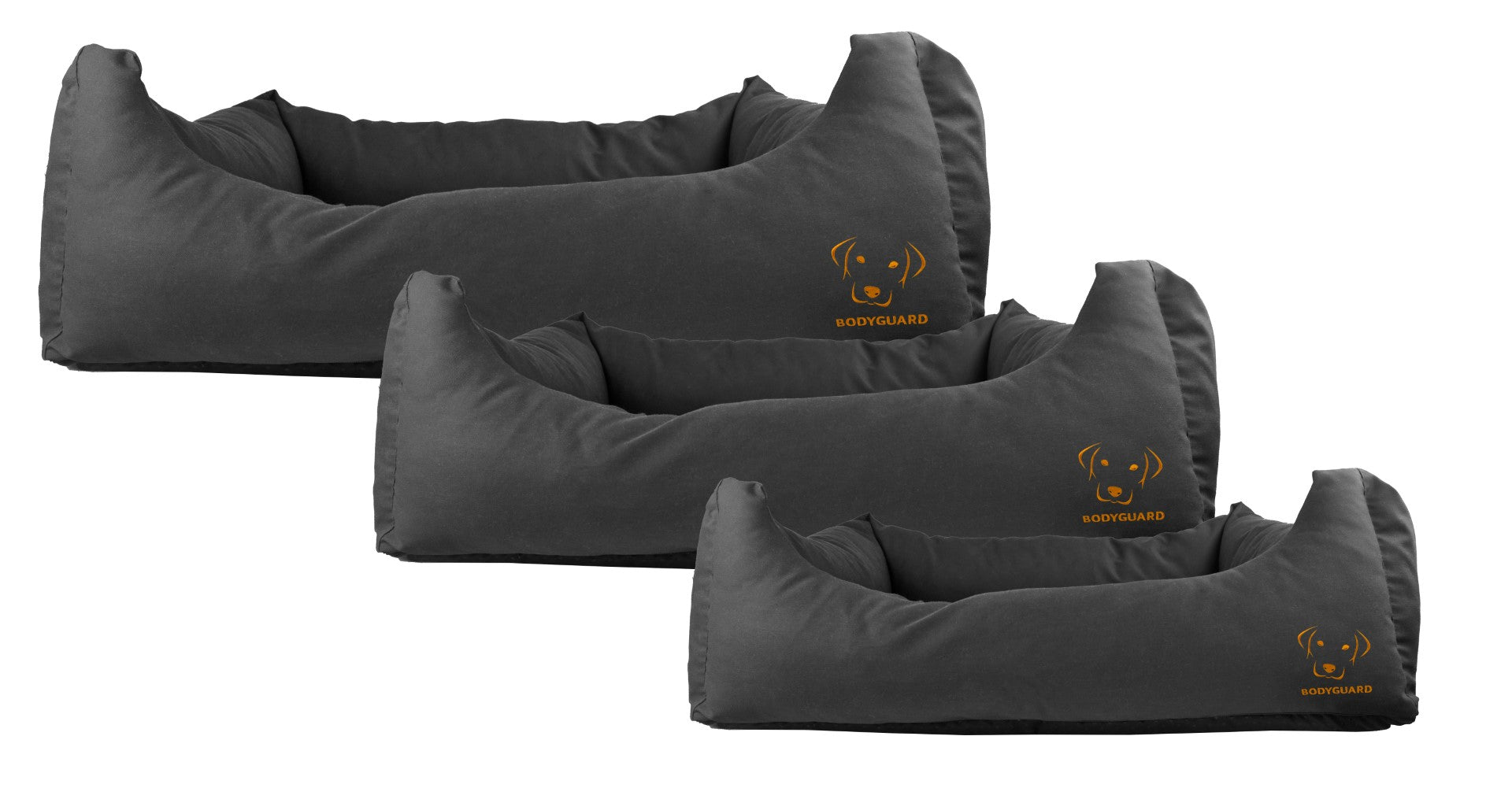 Bodyguard Hundebett, Schwarz, S, 65 x 55 cm