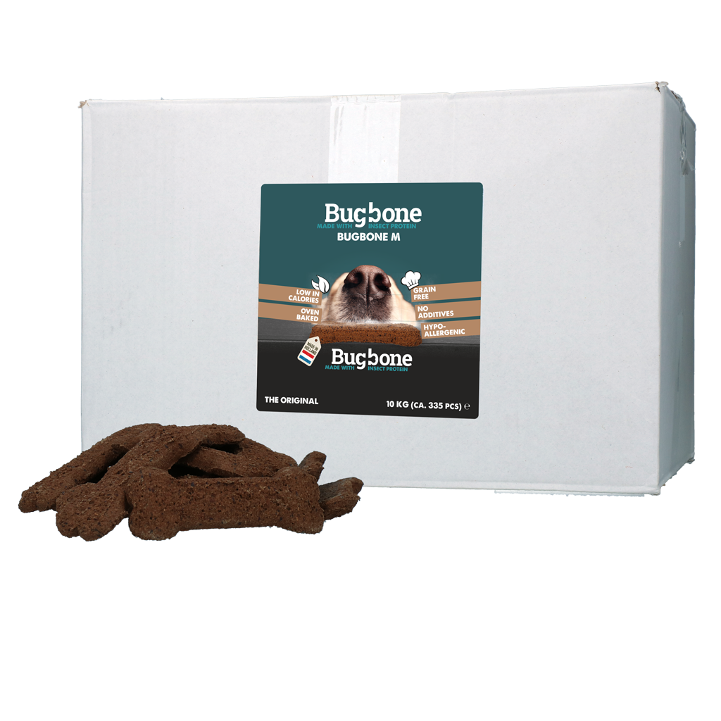 Bugbone Hundesnack, Insektenprotein, Medium, 10 kg