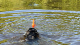 Dog Comets Apportierspielzeug, TPR-Schaumstoff, schwimmend, orange, Länge 23 cm, Ø 6,2 cm