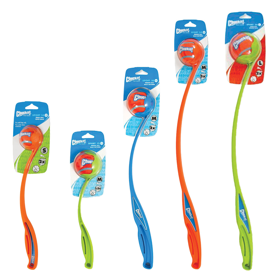 Chuckit! Ball Launcher Sport S, 35 cm, für Ball Ø 5 cm