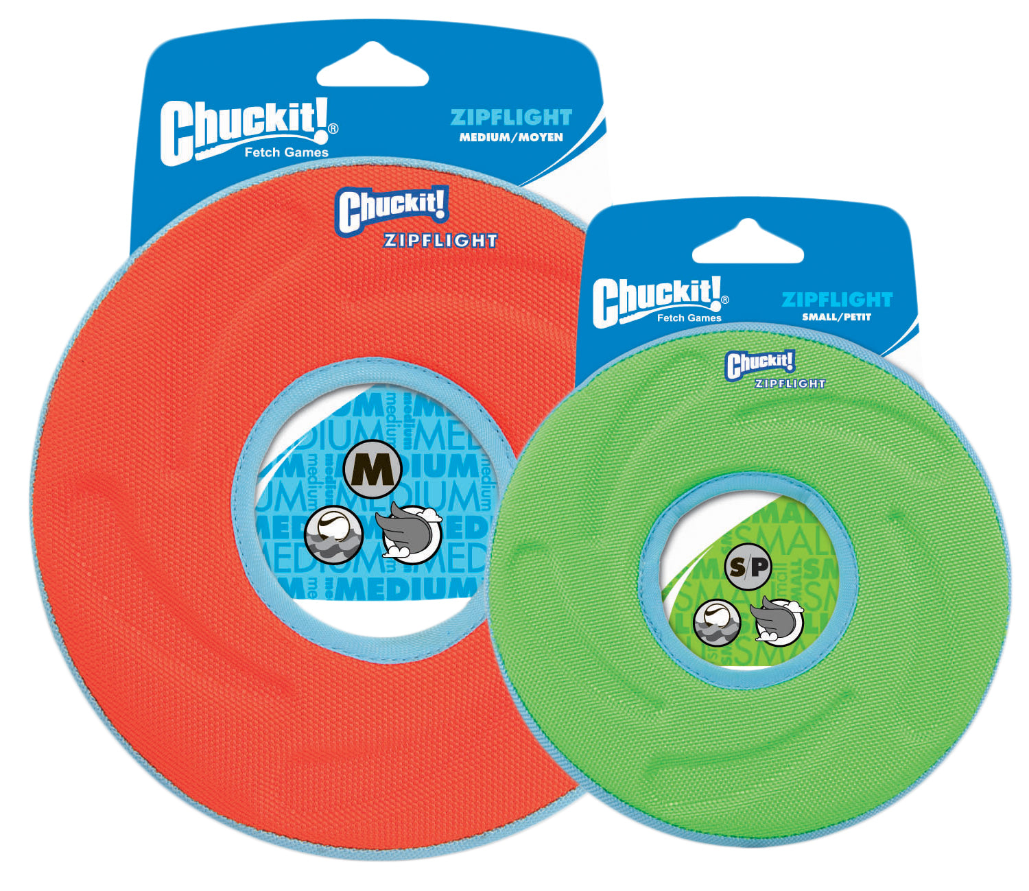 Chuckit! Hundespielzeug Zipflight, schwimmfähig, Ø 15 cm, S