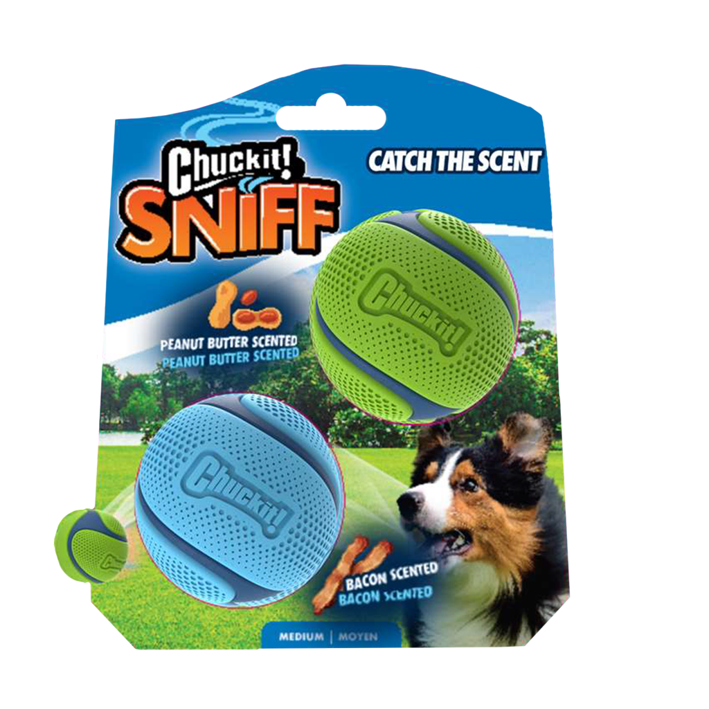 Chuckit! Hundespielball, Bacon, Erdnussbutter, Größe M, 2 Stk
