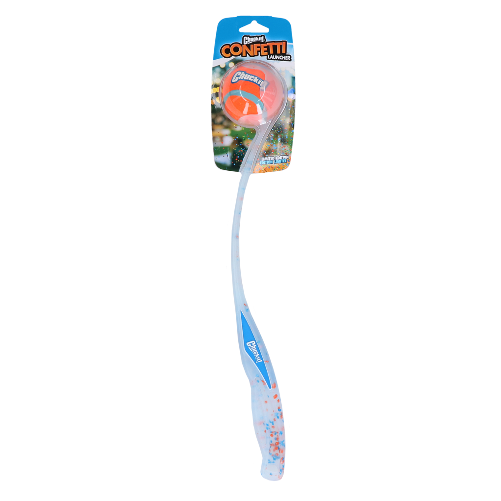 Chuckit Ball Launcher, Confetti Edition, 45 cm, inkl. Tennisball Ø 6 cm