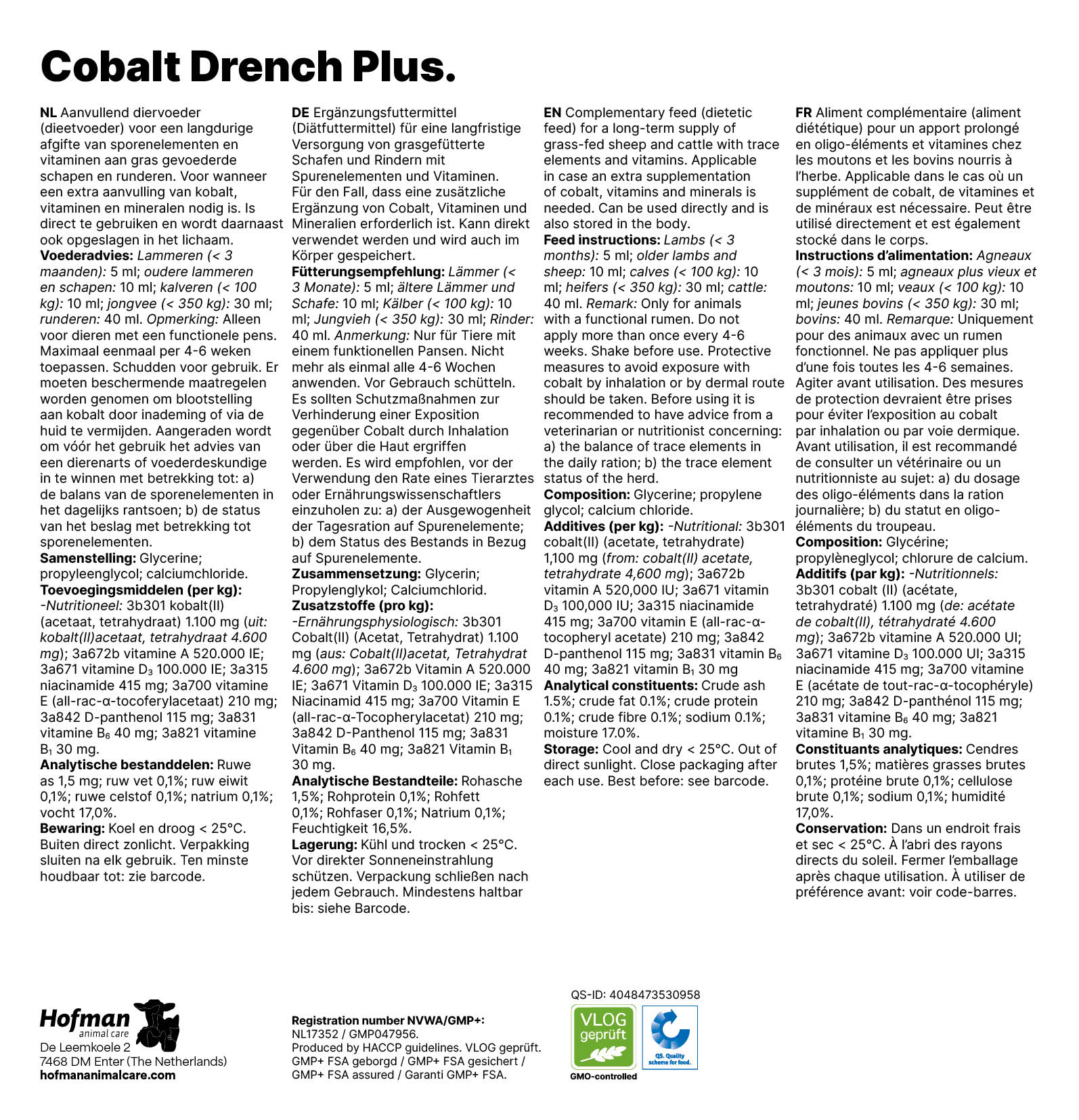 Excellent Cobalt Drench Plus 1l