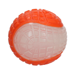 Dog Comets Hundeball, leuchtend, schwimmfähig, mit Quietscher, Ø 10 cm, orange