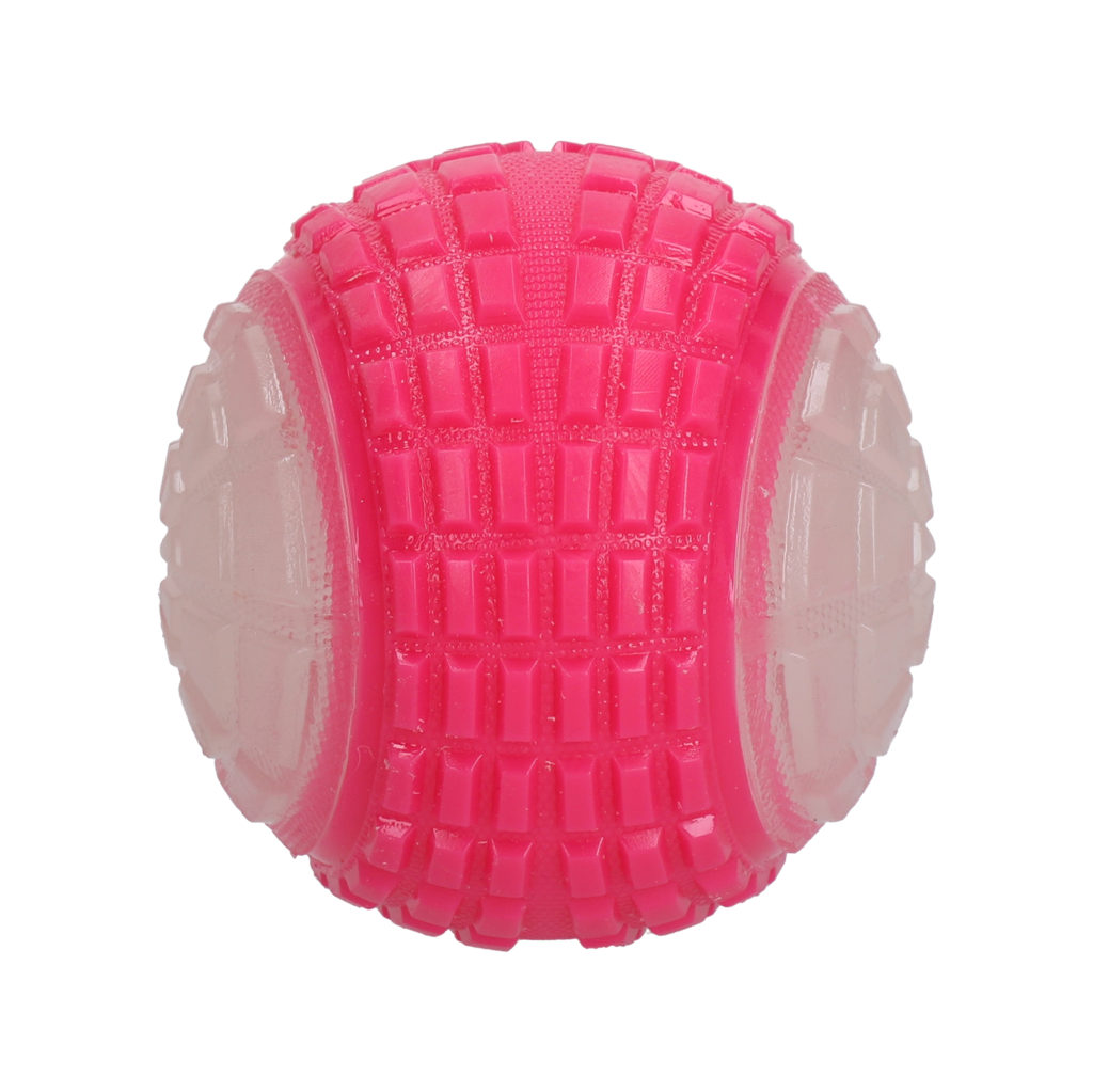 Dog Comets Hundeball, leuchtend, schwimmend, mit Quietscher, Ø 10 cm, rosa
