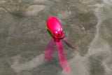 Dog Comets Hundespielzeug Octo, Segeltuch, Quietscher, schwimmfähig, L, 37 cm, grün