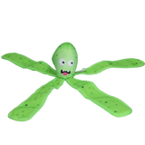 Dog Comets Hundespielzeug Octo, Segeltuch, Quietscher, schwimmfähig, L, 37 cm, grün