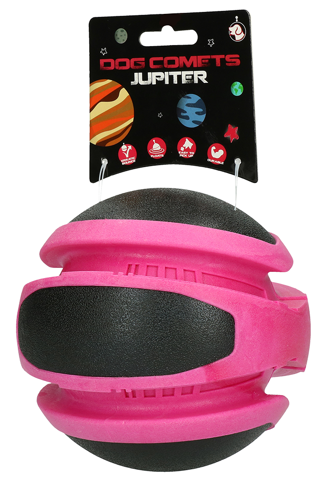 Dog Comets Hundespielzeug Ball, rosa, Ø 14 cm