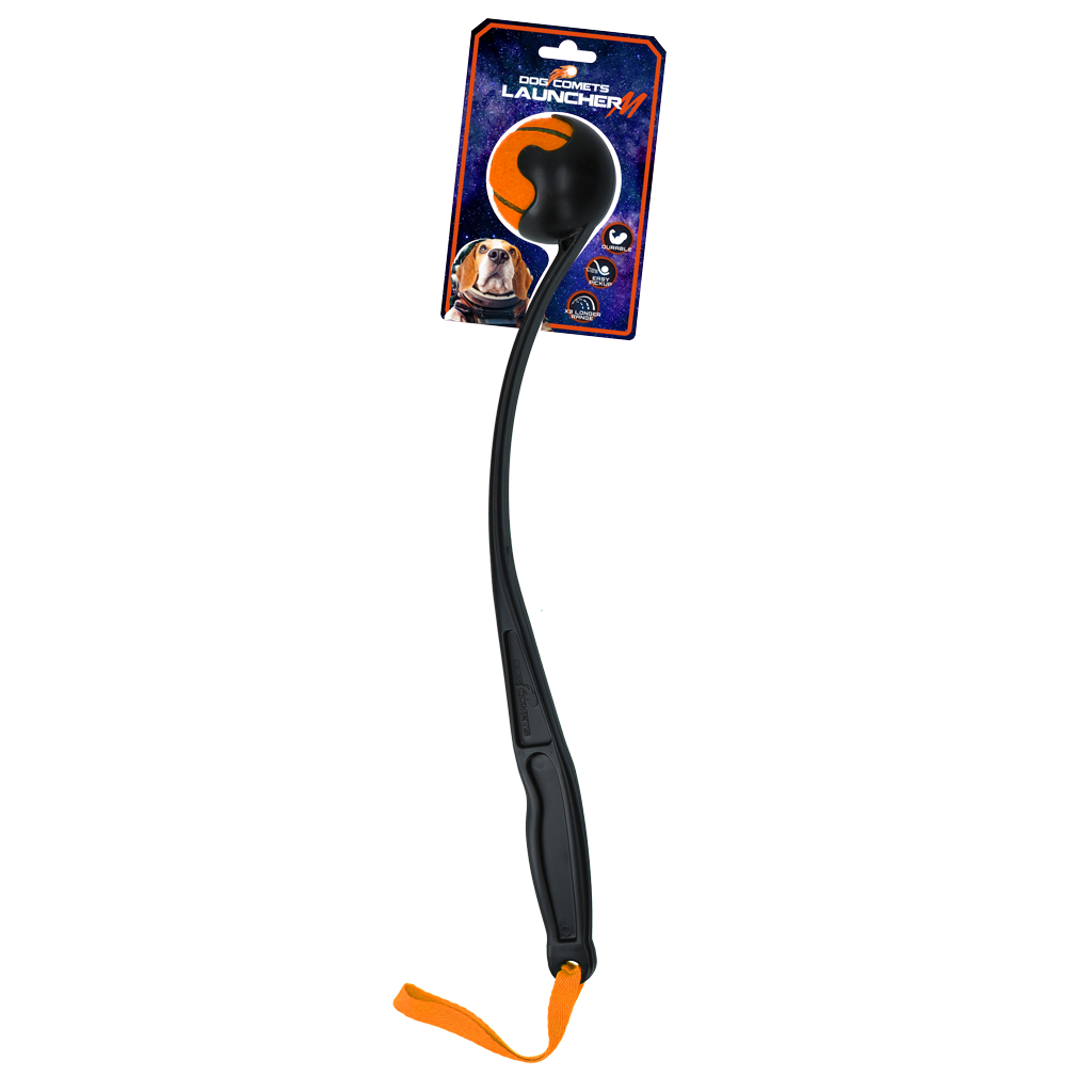 Dog Comets Ballwerfer, Orange, 48 cm, inkl. Tennisball M