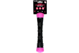 Dog Comets Wurfstock Gummi, Quietscher, rosa, S, 23 cm