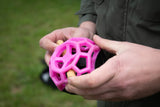 Dog Comets Leckerkubus, Gummi, mit Quietscher, rosa