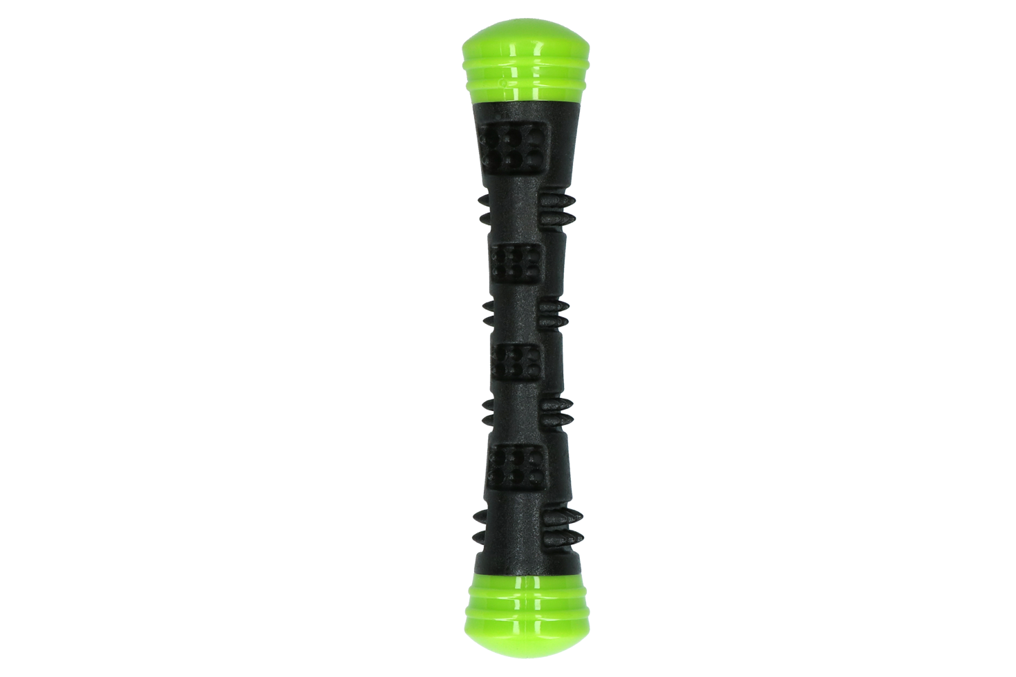 Dog Comets Wurfstock Meteor, Gummi, mit Quietscher, S, 23 cm, grün