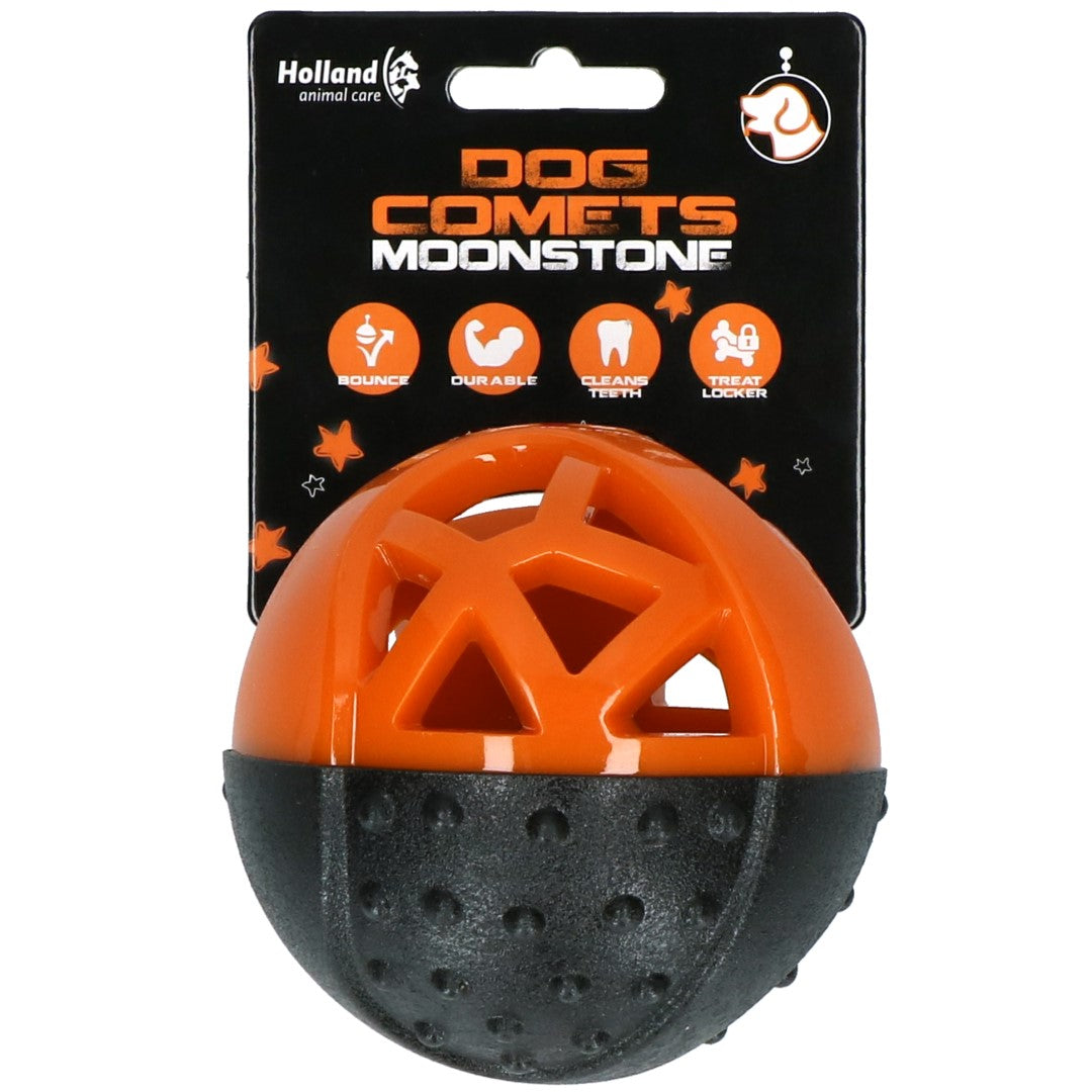 Dog Comets Leckerball, Gummi, mit Quietscher, orange