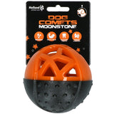 Dog Comets Leckerball, Gummi, mit Quietscher, orange