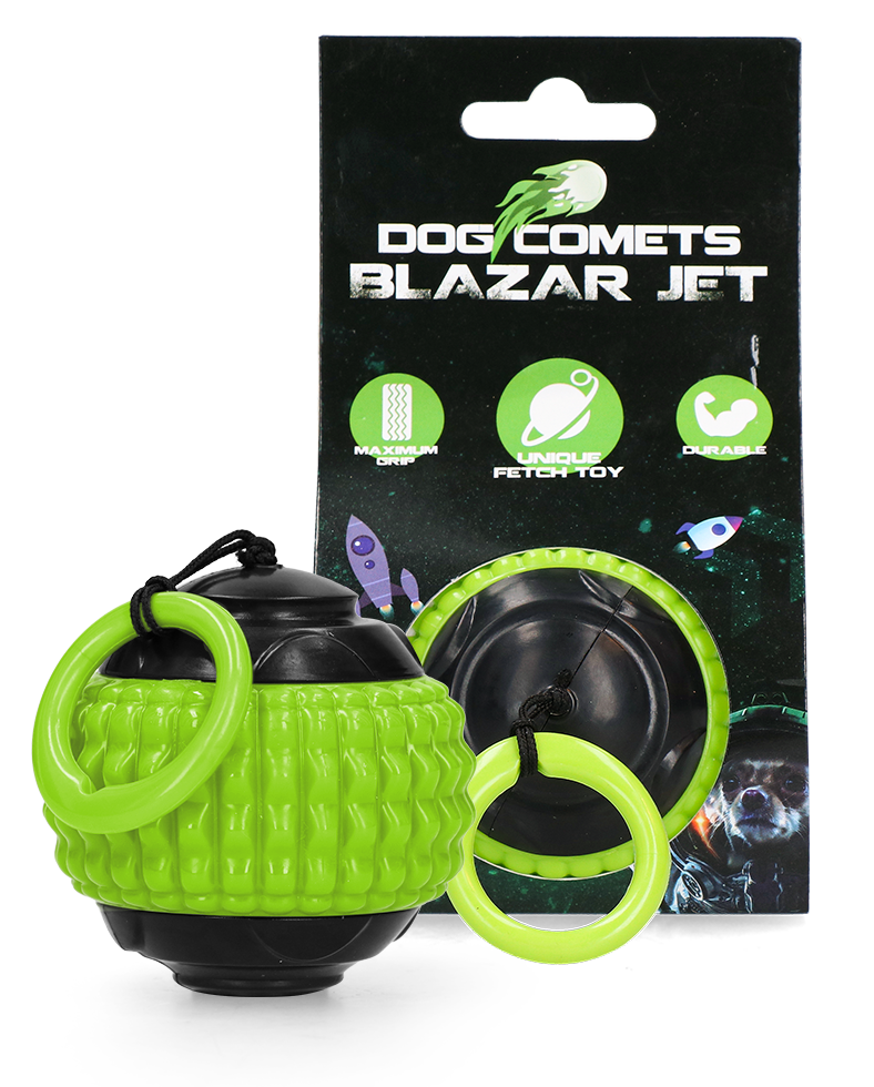 Dog Comets Hundespielball Blazar Jet, grün