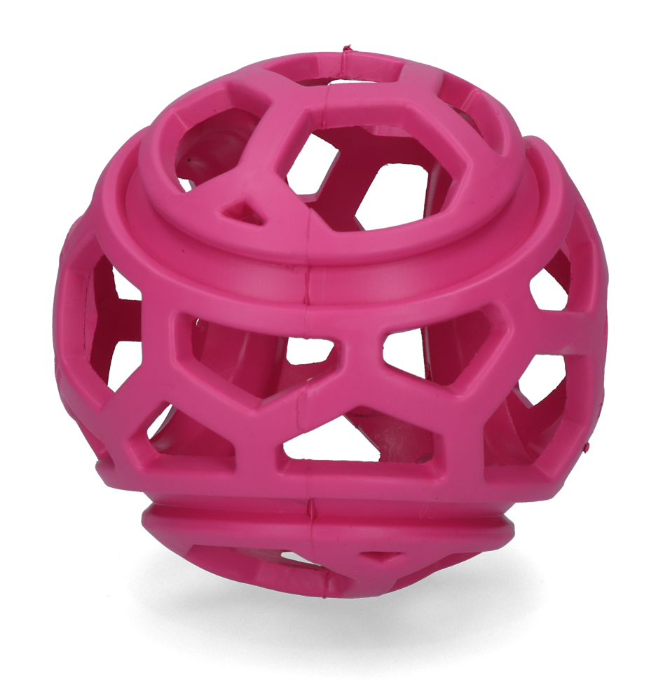 Dog Comets Hundespielzeug Titan, Naturgummi, Ø 11,5 cm, rosa