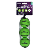 Dog Comets Tennisball mit Quietscher, M, Ø 6 cm, grün, 3 Stk