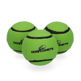 Dog Comets Tennisball mit Quietscher, M, Ø 6 cm, grün, 3 Stk