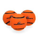 Dog Comets Tennisball mit Quietscher, M, Ø 6 cm, orange, 3 Stk