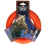 Dog Comets Wurfring, TPR, schwimmfähig, orange, 19 x 19 x 3 cm