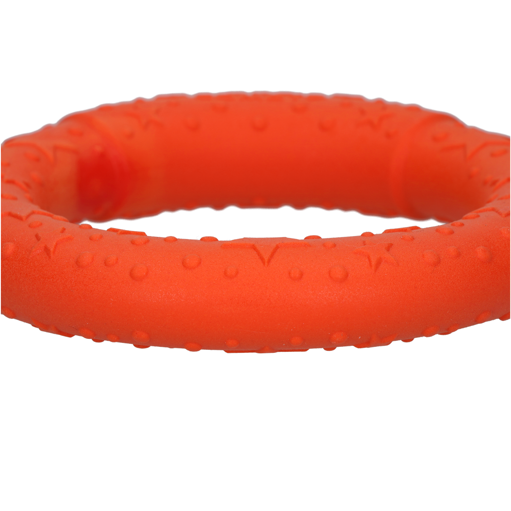 Dog Comets Wurfring, TPR, schwimmfähig, orange, 19 x 19 x 3 cm