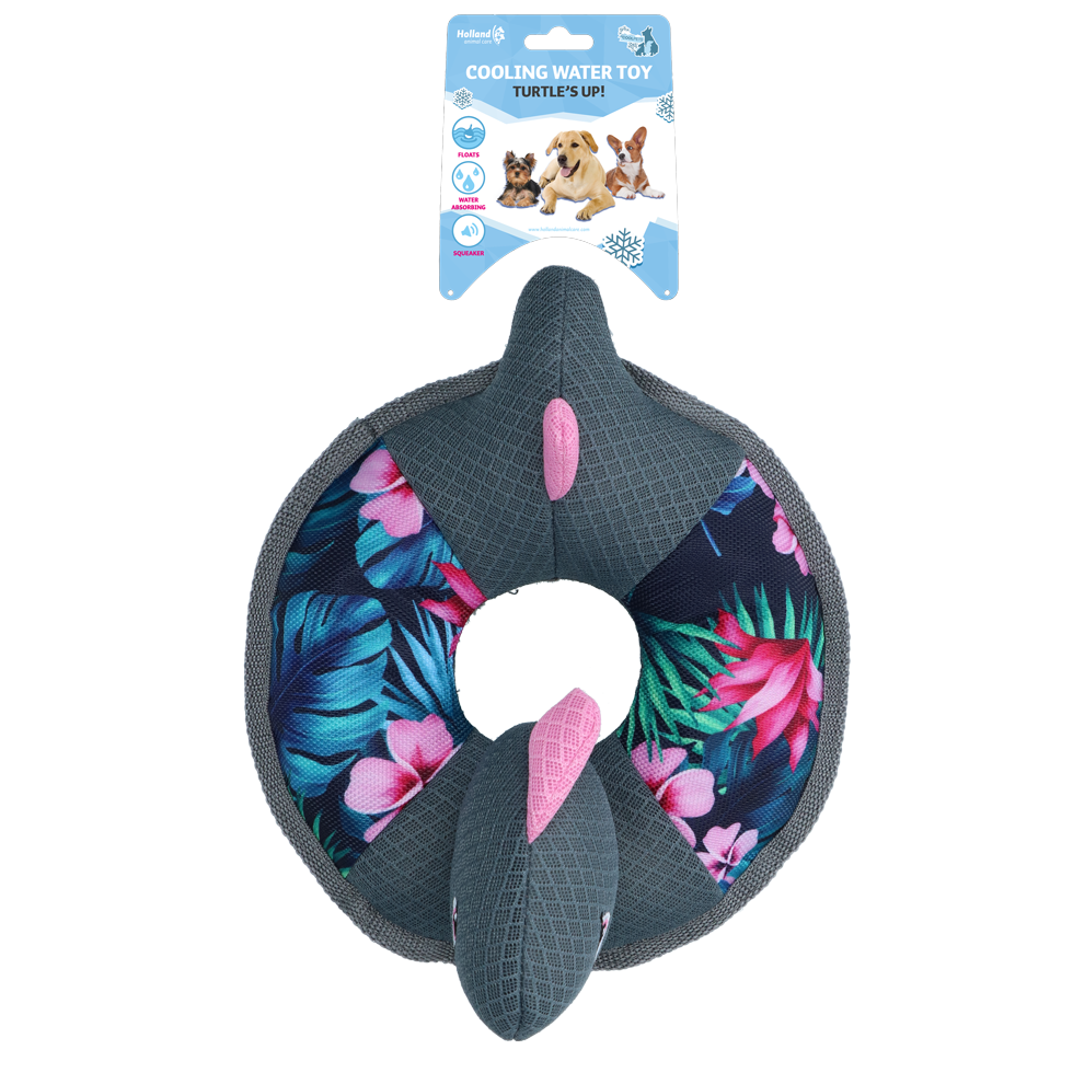 CoolPets Hundespielzeug, schwimmend, wasserabsorbierend, mit Quietschfunktion