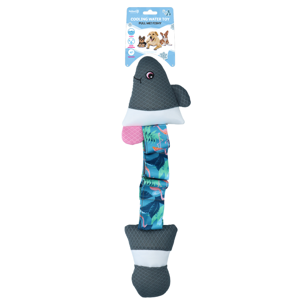 CoolPets Pull Me! Fishy Flamingo Wasser- und Ziehspielzeug, Fishy Flamingo