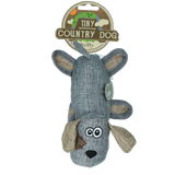 Country Dog Hundespielzeug Tiny Nelly, Leinenstoff, recycelter Kunststoff