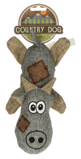 Country Dog Hundespielzeug Molly, Leinenstoff, recycelter Kunststoff