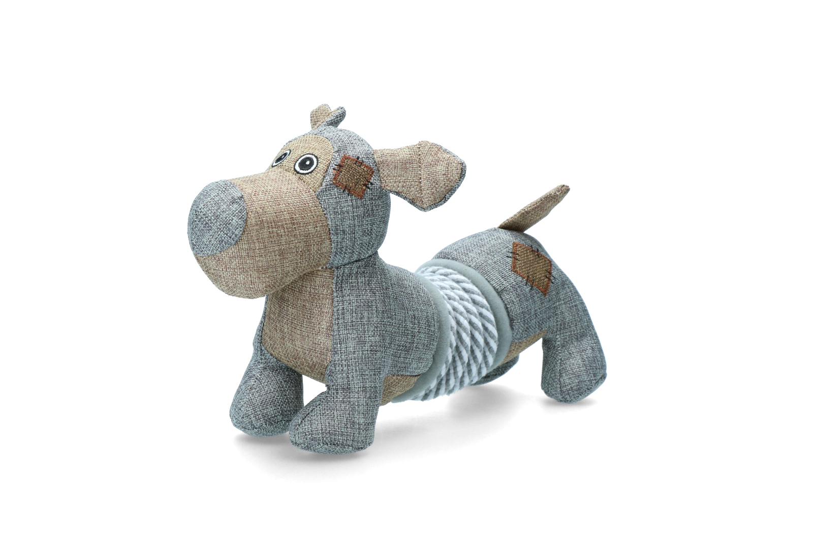 Country Dog Hundespielzeug Buster, Leinenstoff, recycelter Kunststoff