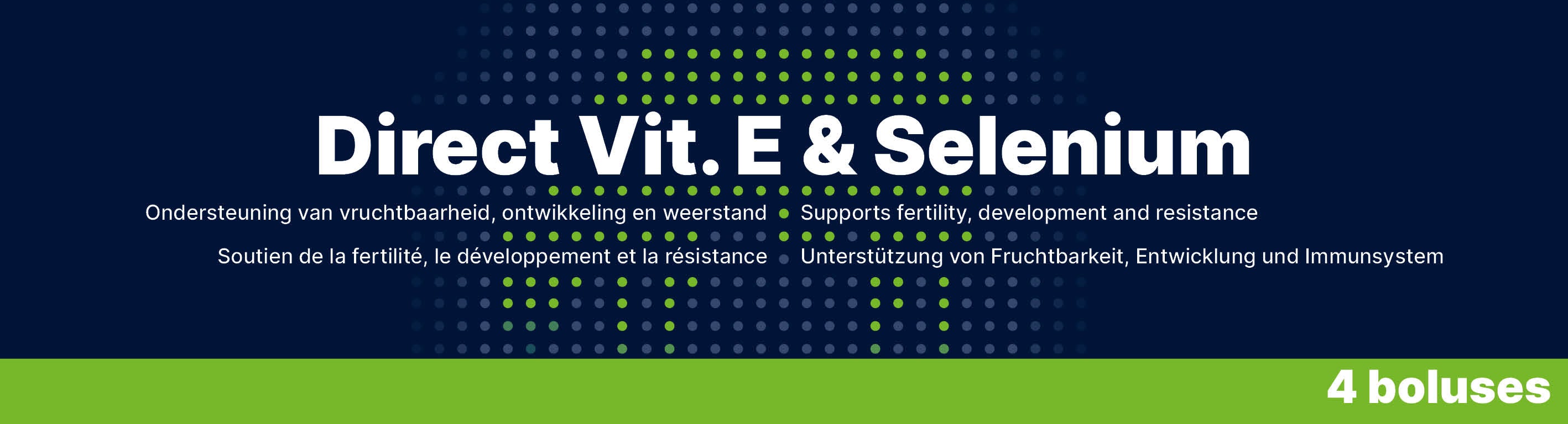 Direct Bolus Vitamin E, Selen, Rinder, 4 x 105 g