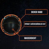 Dog Comets Tennisball, Starlight, M, Ø 6 cm, orange, 3 Stk