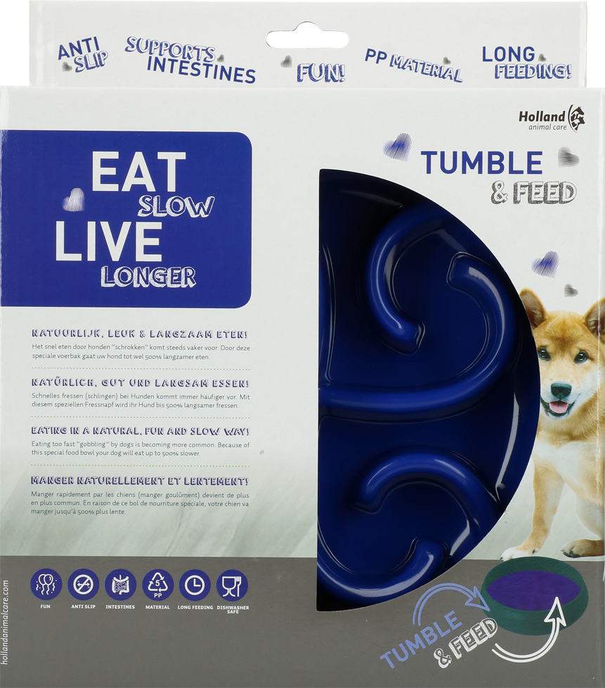 Eat Slow Live Longer Tumble Feeder / Anti-Schlingnapf Napf