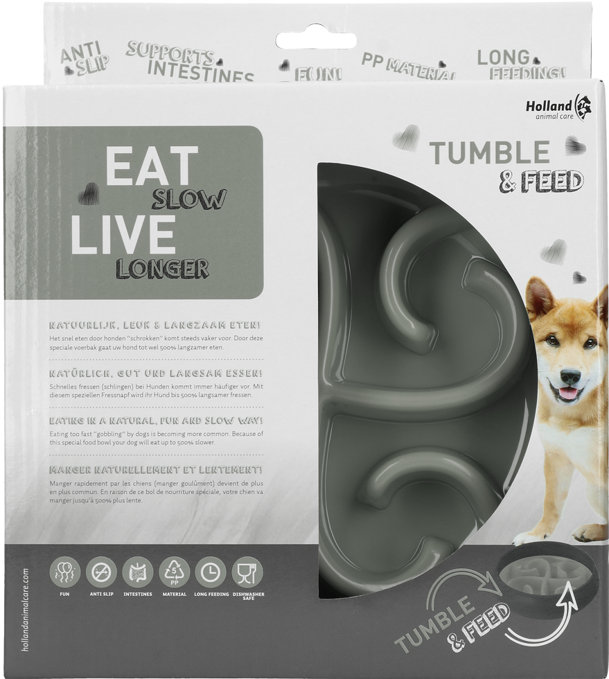 Eat Slow Live Longer Tumble Feeder / Anti-Schlingnapf Napf