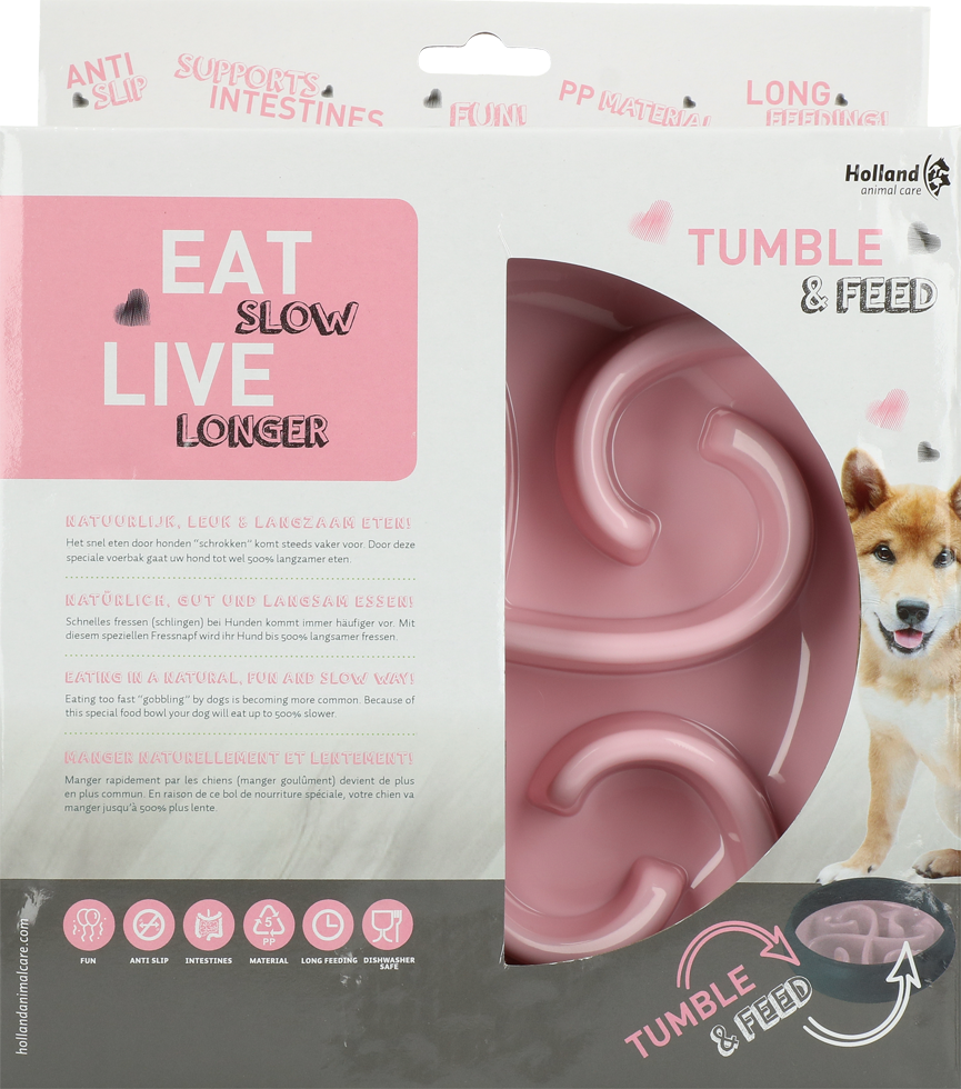 Eat Slow Live Longer Tumble Feeder / Anti-Schlingnapf Napf