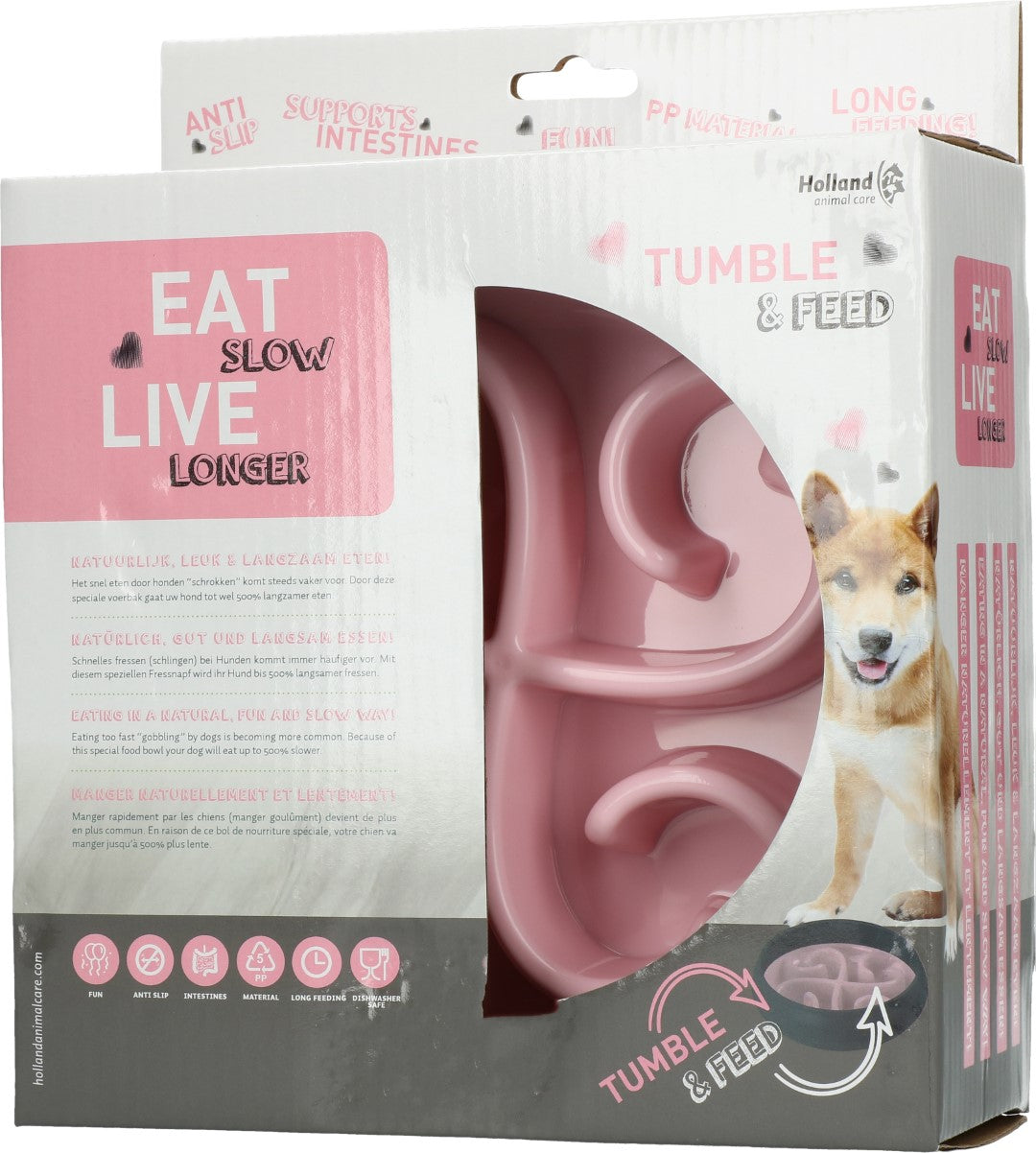 Eat Slow Live Longer Tumble Feeder / Anti-Schlingnapf Napf
