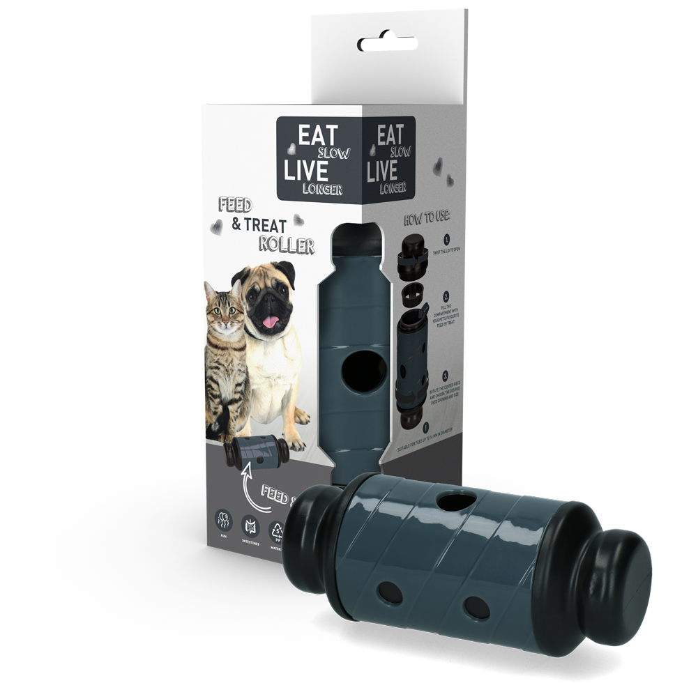 Eat Slow Live Longer Futter- und Snackroller S, 16,5 x Ø 7 cm