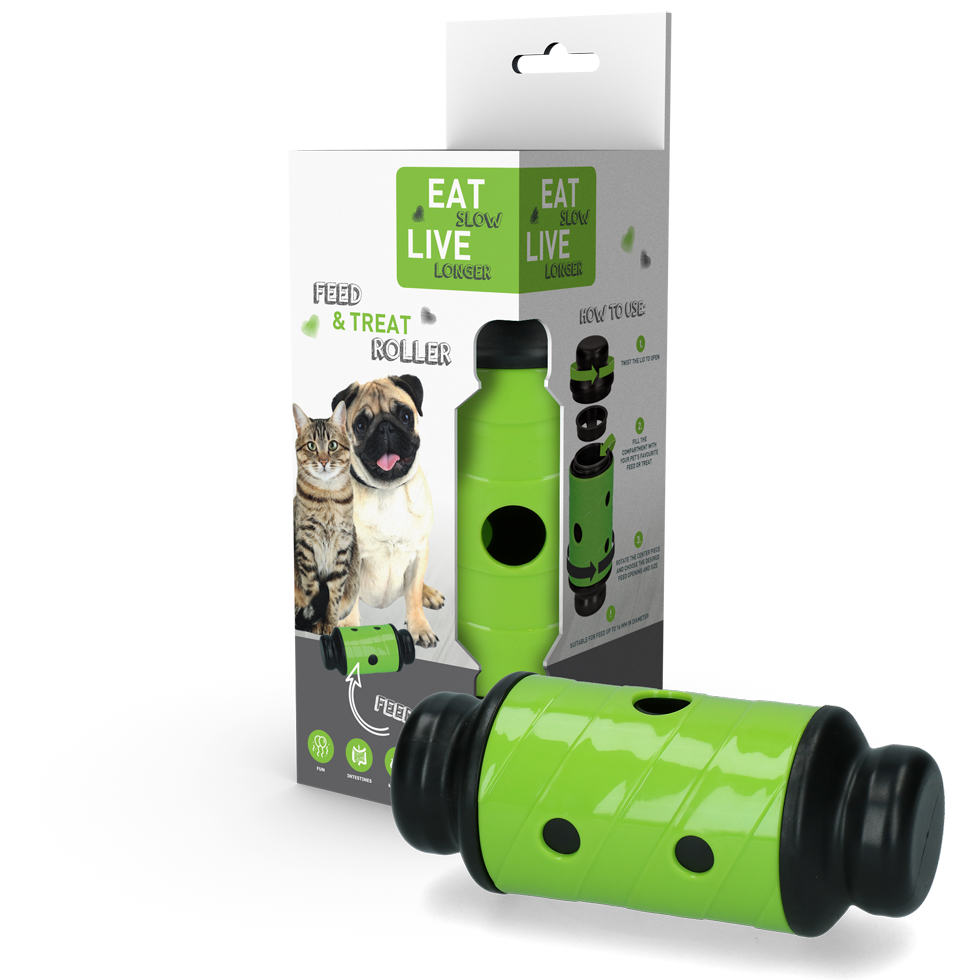 Eat Slow Live Longer Futter- und Snackroller S, 16,5 x Ø 7 cm