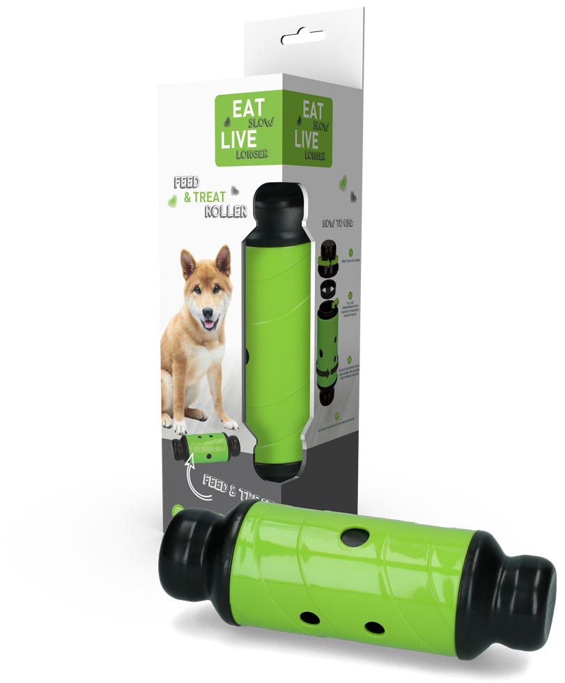 Eat Slow Live Longer Futter- und Snack-Roller L, 23 x Ø 8 cm