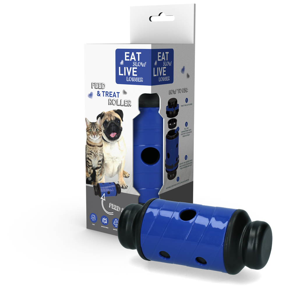 Eat Slow Live Longer Futter- und Snackroller S, 16,5 x Ø 7 cm