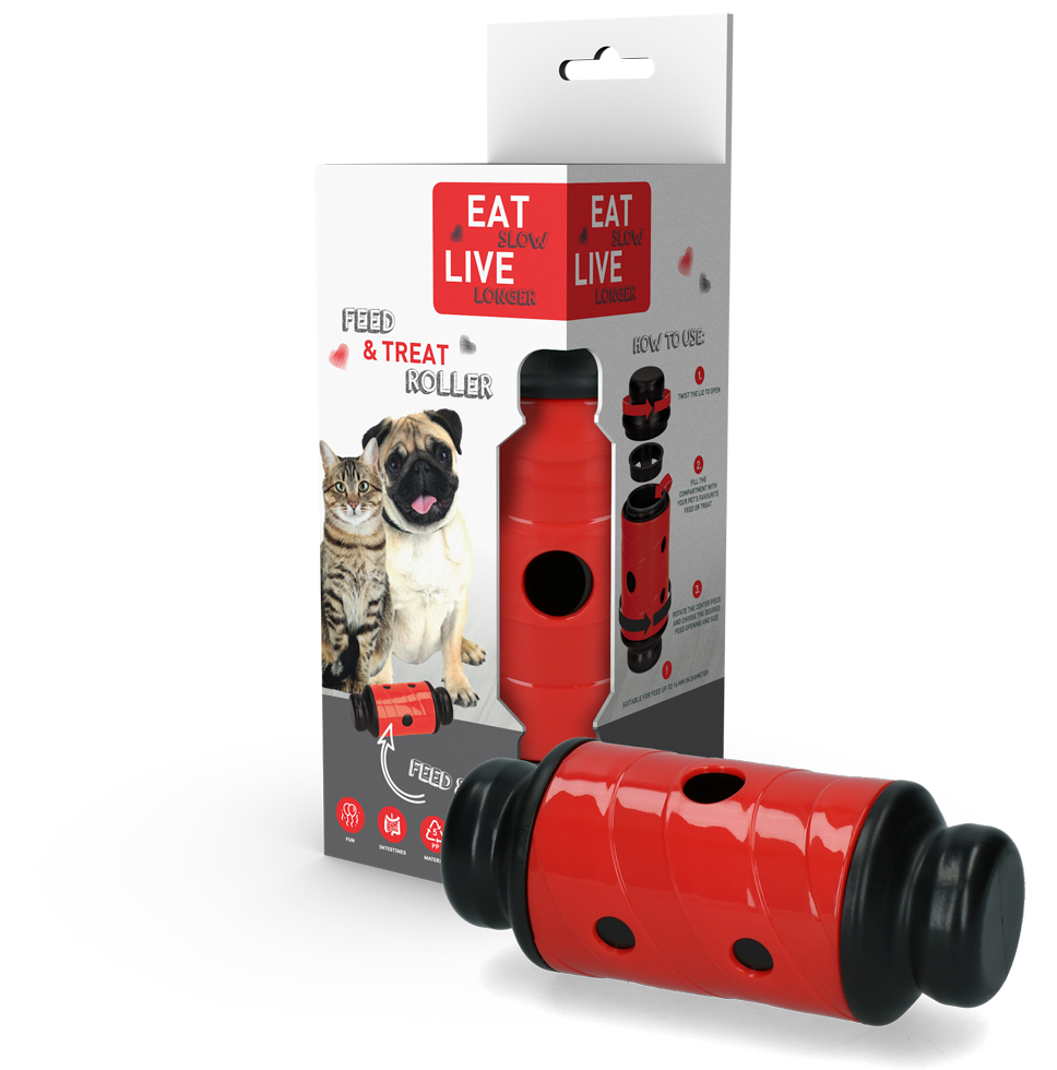 Eat Slow Live Longer Futter- und Snackroller S, 16,5 x Ø 7 cm