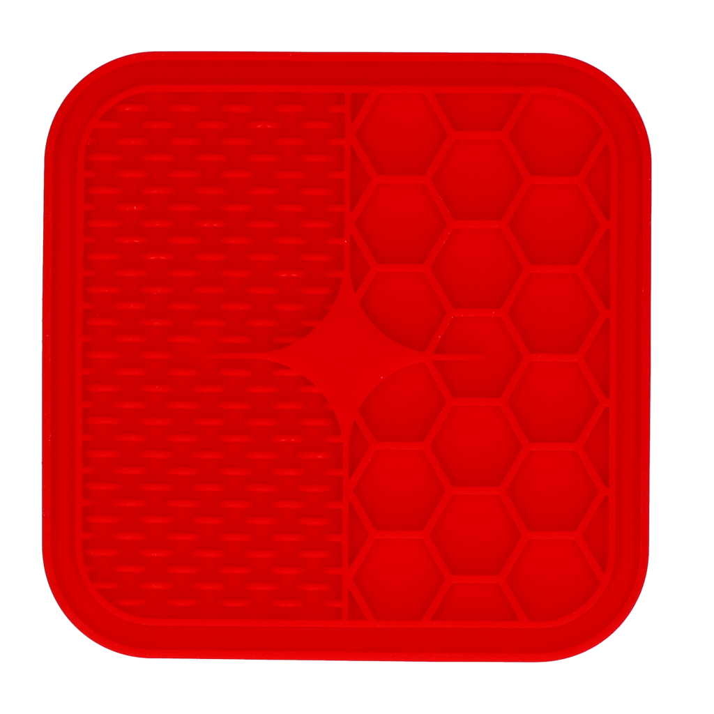 Eat Slow Live Longer Leckmatte Duo, S, 15 x 15 cm, Silikon