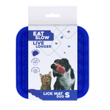 Eat Slow Live Longer Leckmatte Duo, S, 15 x 15 cm, Silikon