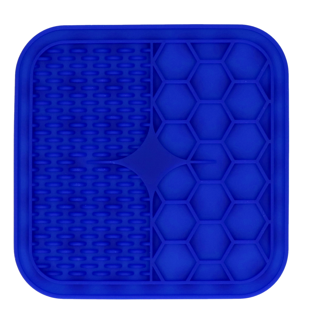 Eat Slow Live Longer Leckmatte Duo, S, 15 x 15 cm, Silikon
