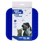 Eat Slow Live Longer Leckmatte Duo aus Silikon für Hunde und Katzen 21 x21 cm