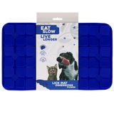 Eat Slow Live Longer Leckmatte aus Silikon mit Blumen-Design für Hund und Katze